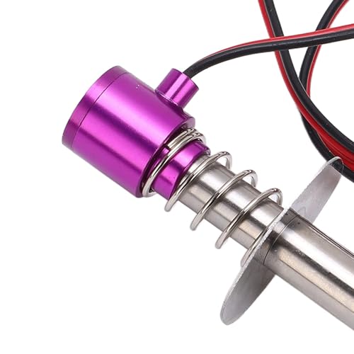 1/10 RC Electronic Glow Plug Starter Igniter 6V-24V 1/8 Nitro Engine Start Ignitor Tool Upgraded for 1:8 1:10 Scale Crawler Buggy Truck Car Boat Plane Helicopter HSP Traxxas Kyosho (Purple) - color: Purple