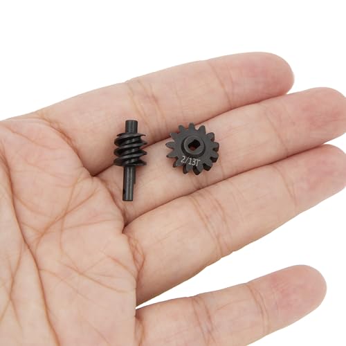 MEUS RACING SCX24 2-13T Overdrive Differential Gear Helical Diff Gears Set for Axial SCX24 Deadbolt C10 JLU Gladiator Bronco 1/24 RC Crawler Car Upgrade Parts, 2 Sets - size: 2-13T
