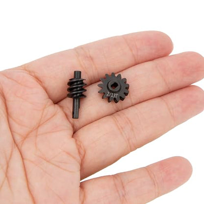 MEUS RACING SCX24 2-13T Overdrive Differential Gear Helical Diff Gears Set for Axial SCX24 Deadbolt C10 JLU Gladiator Bronco 1/24 RC Crawler Car Upgrade Parts, 2 Sets - size: 2-13T