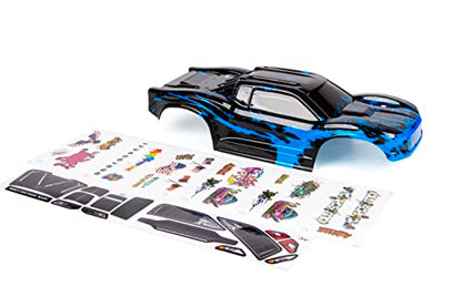 Custom Body Muddy Blue Compatible for ARRMA VORTEKS 3S 4x4 4x2 BLX 1/10 Stadium Truck(V-BB-01) - color: Blue