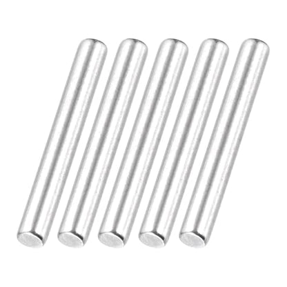 MECCANIXITY 60 Pack Dowel Pin Wheel, 2x15mm Steel Hex Wheel Hub Nut Pin Replacement for DIY RC Car Truck Boat Helicopter Model Part, Silver - size: 2x15mm