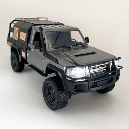 MN82S RC Crawler 1/12 Scale Remote Control Rock Crawler RC Truck 4x4 | Toyota Land Cruiser All Terrain Car Off-Road RTR 280 Motor Full Proportional Hobby Vehicle for Adult