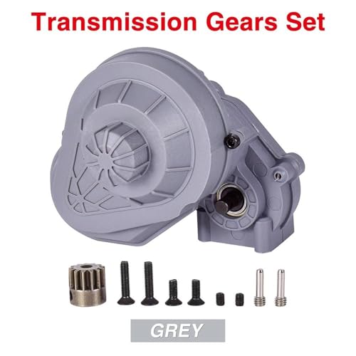 Rc Replacement Parts for Axial for SCX10 SCX10 II 90046 Complete Gearbox Transmission Gears Set 1/10 RC Crawler Car Upgrades Part 3.17mm Motor Shaft Replacement(Gray) - color: Gray