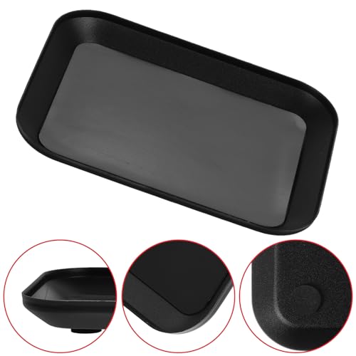 Aluminum Alloy Magnetic Screw Tray Small Parts Organizer for Rc Model Car Repair and Home Garage Tool Storage Black