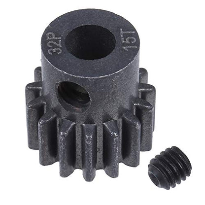 Hobbypark Metal Steel Pinion Gear Set 0.8 Metric 32 Pitch (15T & 17T & 19T),Motor Gears for 1/10 Traxxas Slash 4x4, Rustler VXL, Stampede, Summit, E-Revo Parts
