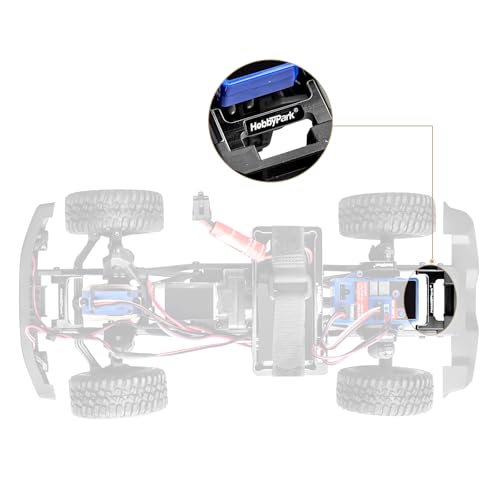 HobbyPark Aluminum Metal Rear Bumper Mounts for Traxxas TRX4M 1/18 RC Crawler - style: Rear