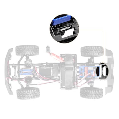 HobbyPark Aluminum Metal Rear Bumper Mounts for Traxxas TRX4M 1/18 RC Crawler - style: Rear