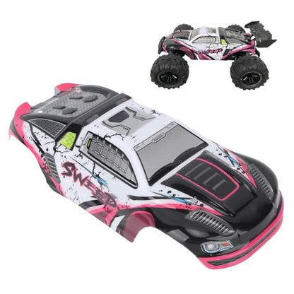 RC Car Shell Body Cover, Anti Scratch RC Car Vehicle Truck Body Shell Spare Parts for 1/16 Scale SCY 16101PRO Off Road Accessories Remote Control Shell Cover Replacement(red) - color: Red