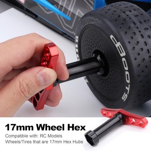 Hobbypark Hex Driver Set (1.5mm 2.0mm 2.5mm 3.0mm), Hex Nut Driver Set(4.0/5.5/7.0/8.0mm) Screwdriver Kit, 17mm Wheel Wrench, RC Screw Tray, Turnbuckle Wrench, RC Repair Tools Kit for RC Cars