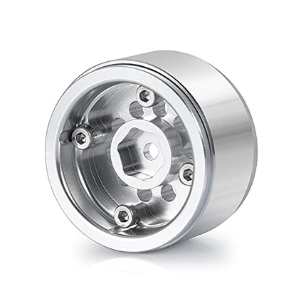 Aluminum 1" Micro RC Beadlock Wheels Rims for All 1:24 Axial SCX24 | 1/24th SCX-24 Deadbolt Base Camp Gladiator RC Crawler Car Upgrades Parts