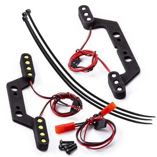 MORLORDY 1/10 RC Car LED Light Kit Headlight Taillight Set for 1/10 ARR-ma Big Rock 3S RC Trucks Upgrade Parts