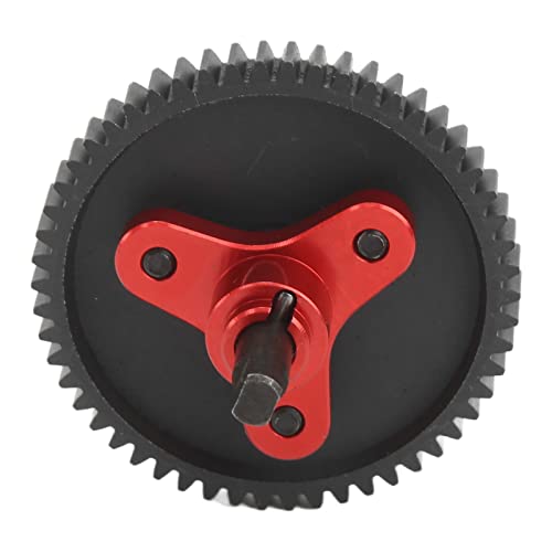 Yosoo 54T High Performance Aluminum Steel Differential Slipper Clutch Assembly for Slash 1/10 RC Cars, Easy to Install and Remove (Red) - color: Red