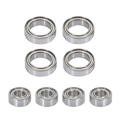Double Rubber Seal for SG1603 SG1604 for UDIRC UD1601 UD1602 UD1603 UD1604 1/16 rc Car Spare Parts Accessories 8 Pcs Ball Bearing Set