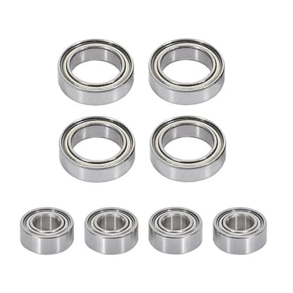 Double Rubber Seal for SG1603 SG1604 for UDIRC UD1601 UD1602 UD1603 UD1604 1/16 rc Car Spare Parts Accessories 8 Pcs Ball Bearing Set