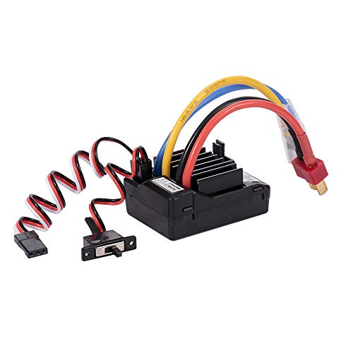 GoolRC AX-D60A 60A Waterproof Brushed ESC Electronic Speed Controller for 1/10 RC Car Off-Road Truck RC Boat 2S LiPo 6-8S NiMh Battery