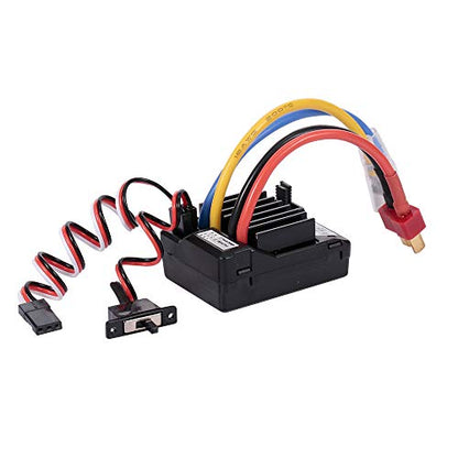 GoolRC AX-D60A 60A Waterproof Brushed ESC Electronic Speed Controller for 1/10 RC Car Off-Road Truck RC Boat 2S LiPo 6-8S NiMh Battery