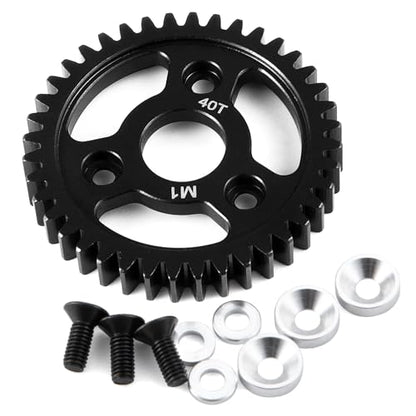 LSG 40T M1 Steel Spur Gear for Tra-xxas 1/8 RC Monster Truck Revo 2.5/3.3 Hardened 40 Tooth 1.0 Mod Main Gears RC Car Upgrade Part - size: 40T