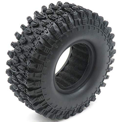 1.9inch RC Tires Soft Rubber Tyres Height 108mm / 4.25inch for RC Axial SCX10 and Other 1/10 1/12 Mud Crawler Truck, (4-Pack)