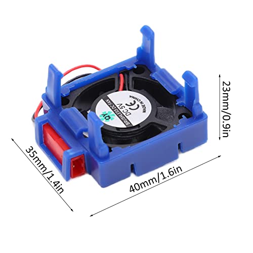 Aramox RC Motor Cooling Fan Plastic ESC Cooling Fan 5 to 7.4V 30 X 30mm for Remote Control Car VXL 3S Slash Bandit with Compact Heatsink Style Design