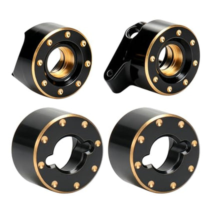 daitoku Brass Steering Knuckles Rear Hub Weights RC Axle Counterweight Upgrade Parts for 1/30 Axial SCX30 Jeep RC Crawler Car