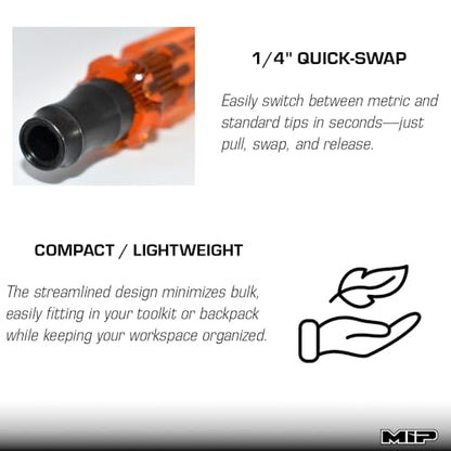 MIP Quick 1/4" Change Handle Drive Bits Tool for RC Car Repairs
