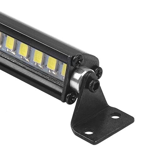 4.72" RC 24Led LED Light Bar Roof LED Lamp Body Shell Roof Light Compatible with Traxxas TRX-4 SCX10 90046 D90 SCX10 II CC01 Redcat Gen7 1/10 RC Crawler Car Truck