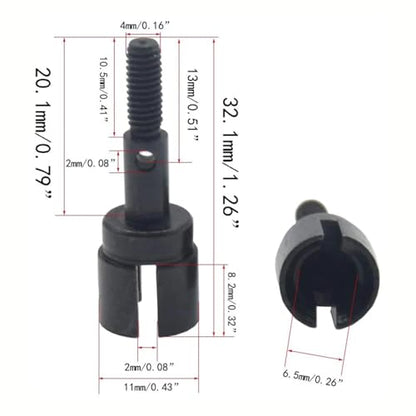 RC Car Accessories for HSP 94111 94108 94170 4Pcs Steel Dogbone Drive Shaft Wheel Axle Replacement 08029 02033 1/10 rc Car Parts