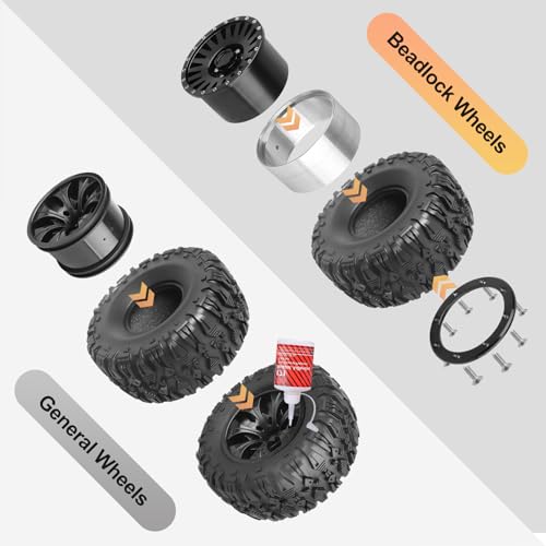 2.2 Crawler Tires with Foam Inserts fit1/10 Scale Rock Crawler Car, Height 5.31 inch (135mm) Compatible with Traxxas TRX4 Axial SCX10 II III Redcat Gen 8