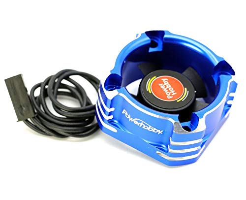 Powerhobby 30MM Booster High Speed Aluminum RC Cooling Fan 28K (Blue) - color: Blue