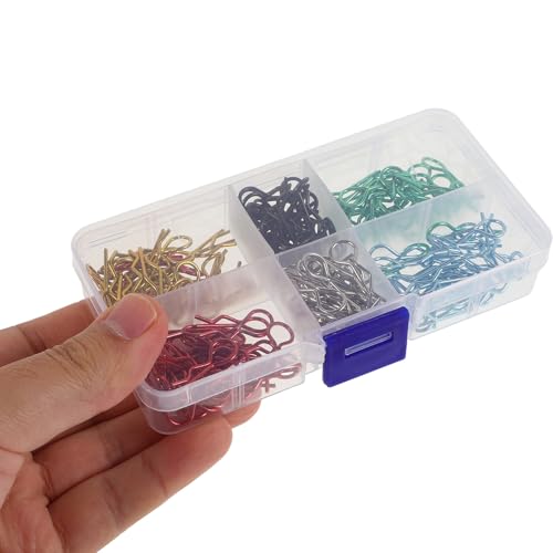 Homoyoyo 10 and 1:12 Scale Rc Cars and Trucks, Metal R Clips with Color-Coded Pull Tabs, Compatible with Gas and Electric Models, Replacement Vehicle Body Shell Accessories
