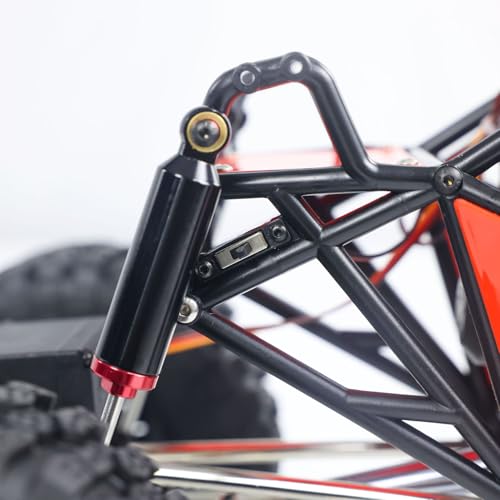 US in Stock, RTR RC 1/10 8504R Off-Road Car 4 * 4 Remote Control Rock Crawler Electric Truck Top Speed 35 km/h 15KG Servo Metal Shock Absorber 2500mAh Lipo Hobby Model - color: Red
