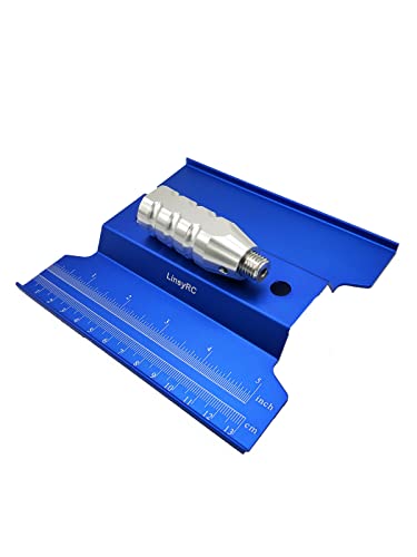 Aluminum Alloy RC Car Work Stand Repair Workstation 360 Degree Rotation Lift with Screws Tray for 1/8 1/10 1/16 Scale RC Car Truck Buggy