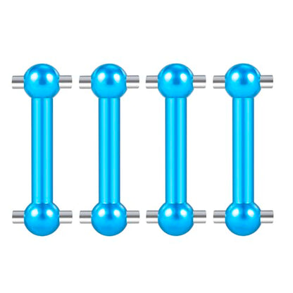 4Pack MORFUM Aluminum Alloy Dogbone Shaft CVD Drive Shaft Front & Rear Dog Bone Compatible with Tamiya TT02 1/10 RC On Road Touring Car Upgrade Replacement Parts (TT02 Dog Bone Drive Shaft) - color: Tt02 Dog Bone Drive Shaft