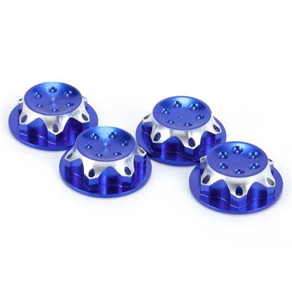RC Cars Models Aluminum 11mm Hex Wheel Nuts Hub Cover for 1/8 RC Crawler Car Lock Self-Lock Replacement Upgrade Parts - color: Royal Blue