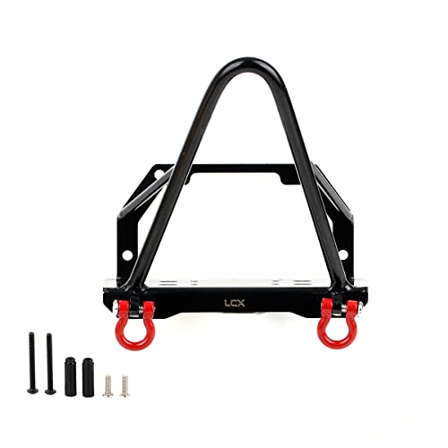 LCX Racing 1/10th RC Crawler Car Metal Front Bumper for RC Car Axial Wraith 90018 90020 90031, Upgrades Parts Accessories