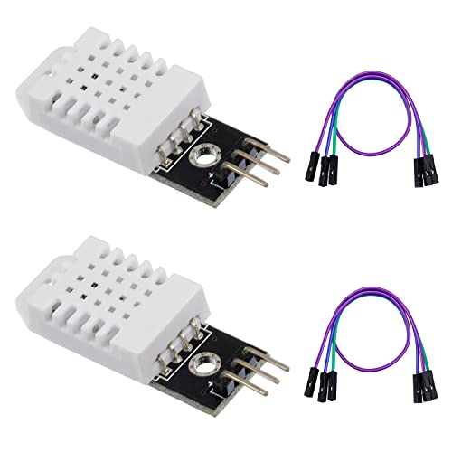 BOJACK DHT22/AM2302 Digital Temperature Humidity Sensor Module Monitor Sensor Replace SHT11 SHT15 for Arduino Electronic Practice DIY (Pack of 2) - size: DHT22
