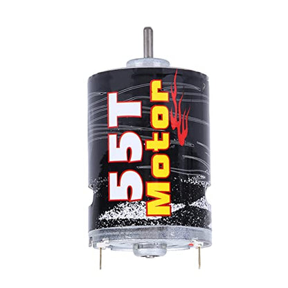 540 Brushed Motor Spare Part Accessory for 1/10 RC Car Boat Model, High - Purity Copper Windings with Super Large Bearing, Precisely Balanced Rotor for Stable Performance (M540-55T) - size: M540-55T