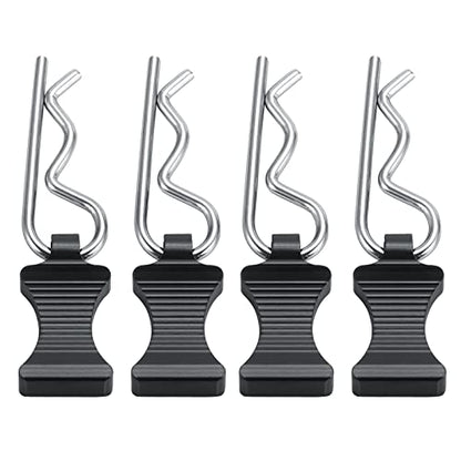 SWX RC Body Clips Pins with Pull Taps for 1/6 RC Crawler Car Axial SCX6 AXI05000 Upgrades Parts (Black) | Body Clips, Pull Taps, Body Pins, Axial SCX6, 1/6 Crawler, Black