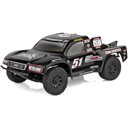 Team Associated 70041 Pro2 SC10sw RTR 2WD 1/10 Scale Electric Short Course Truck Off-Road Ready to Run Radio Controlled Truck - Black
