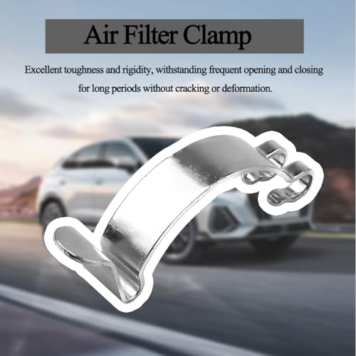 4PCS Car Air Filter Clips, Heavy Duty Vehicle Air Cleaning Filter Box Housing Fastening Connections Clips, Automotive Engine Housing Box Lid Spring Clamps Replacement, Universal Fit