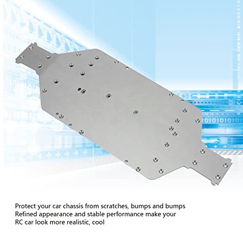 Aluminum Alloy CNC Chassis Plate High Performance for ZD Racing DBX‑10 7507 1/10 RC Car Titanium Grey