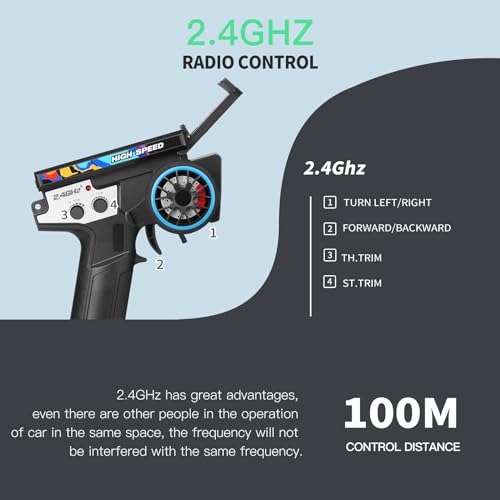 GoolRC WLtoys 144011 RC Cars for Adults, 1:14 Scale Remote Control Car, 4WD 65KM/H High Speed RC Racing Car, 2.4GHz All Terrains Off Road RC Buggy Trucks for Teens - size: 1 Battery