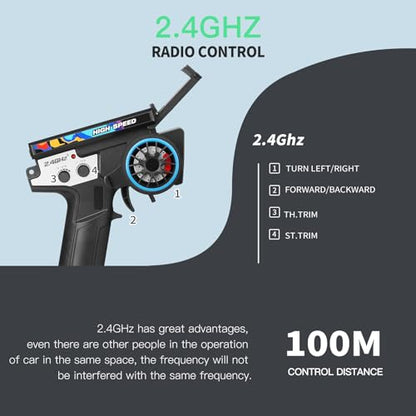 GoolRC WLtoys 144011 RC Cars for Adults, 1:14 Scale Remote Control Car, 4WD 65KM/H High Speed RC Racing Car, 2.4GHz All Terrains Off Road RC Buggy Trucks for Teens - size: 1 Battery