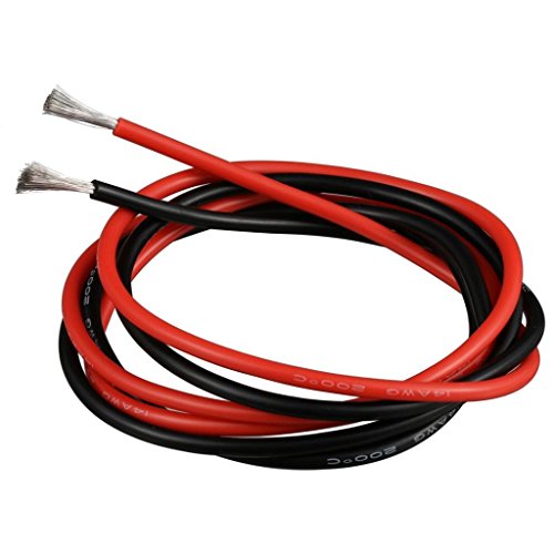 BNTECHGO 14 AWG Silicone Wire Red Black 3ft Stranded Tinned Copper Wire | Flexible 14 Gauge Stranded Wire Silicone Rubber Insulation For RC Models, Drone, Robot, Battery, EV Charger, 3D Printer, DIY - color: silicone wire red and black, size: 14 gauge sil