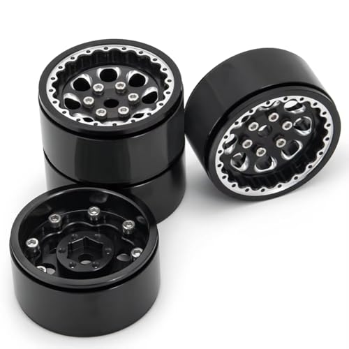 Parts For Axial For SCX10 D90 CC01 1/10 Aluminum Alloy 1.9 Inch Beadlock Wheel Rim Hubs RC Crawler Car Truck Model Upgrade Parts