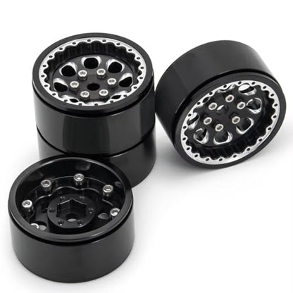 Parts For Axial For SCX10 D90 CC01 1/10 Aluminum Alloy 1.9 Inch Beadlock Wheel Rim Hubs RC Crawler Car Truck Model Upgrade Parts