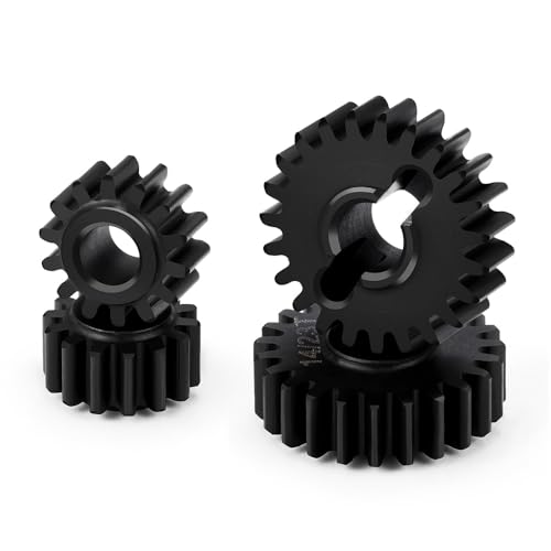MOHERO 40CR Steel 14/23T Stock Portal Gears Set for 1/18 RC Crawler Car Redcat Ascent-18 Upgrade Parts - color: 14t/23t