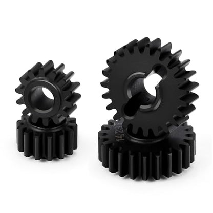 MOHERO 40CR Steel 14/23T Stock Portal Gears Set for 1/18 RC Crawler Car Redcat Ascent-18 Upgrade Parts - color: 14t/23t