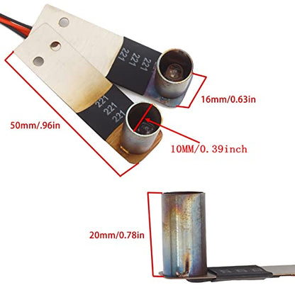1/10 RC Car Exhaust Pipe Metal Tailpipe for 1/10 Drift Crawler HPI HSP94123 D4 Sakura TT01 Model Car Upgrade Parts (B) (b)