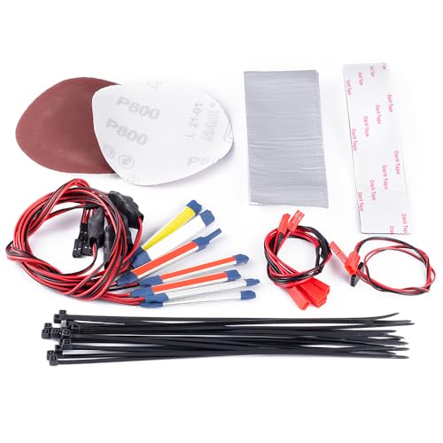 MORLORDY 1/7 RC Car LED Light Kit - Headlight Taillights Rear Top Light Lamp Set for ARR-ma 1/7 Mojave 6S EXB BLX RC Desert Truck